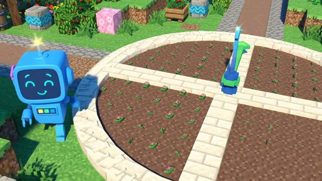 Digi in Quarter Gardens, world 4 of Digi's Time Quest